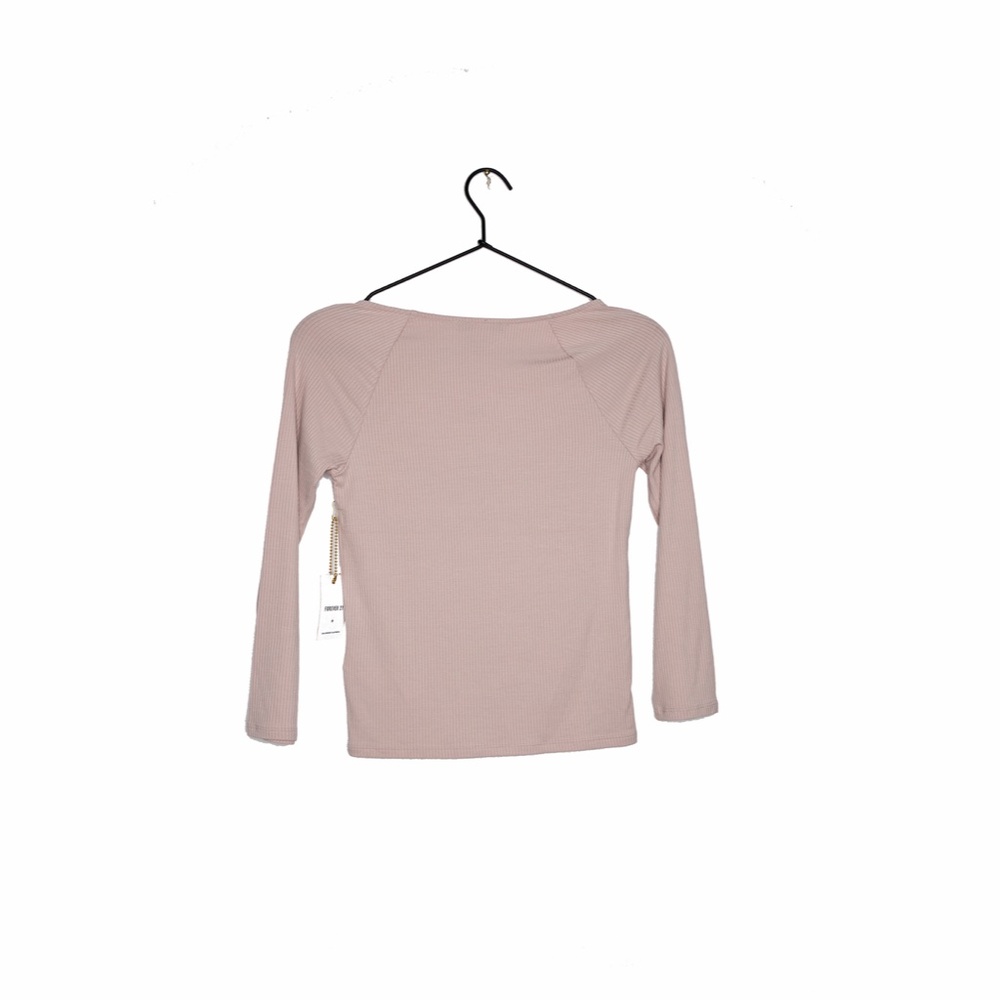Forever 21 Ruched Ribbed Blush Top NWT - Picture 6 of 7